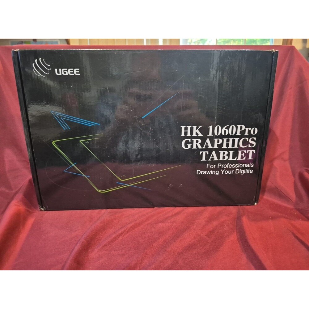 New Ugee HK1060 Pro Graphics Tablet Never Removed From Package Draw On Computer